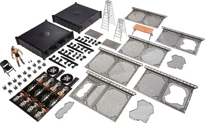 Foto 2 | Playset Mattel Wwe Nxt Takeover War Games Con 2 Anillos Y Figura - Venta Internacional.