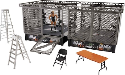 Foto 3 | Playset Mattel Wwe Nxt Takeover War Games Con 2 Anillos Y Figura - Venta Internacional.