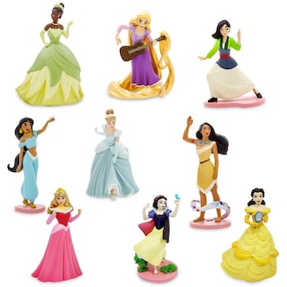 Foto 1 | Set Figure Play De Disney Princess Deluxe Con 9 Figuras De 10 Cm - Venta Internacional.