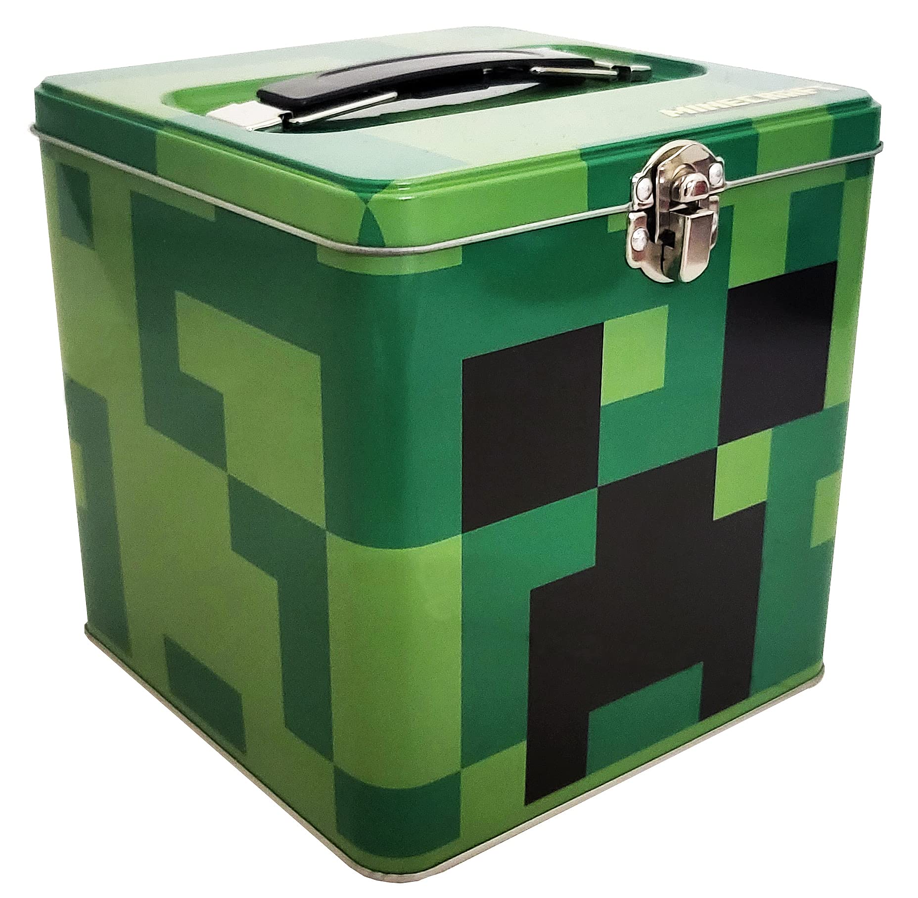 Lata De Almacenamiento The Tin Box Company Xl Con Mango Minecraft - Venta Internacional.