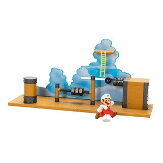 Foto 1 | Playset Super Mario Deluxe Bowser's Airship Con Fire Mario De 2,5 Pulgadas - Venta Internacional.