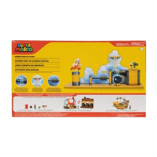 Foto 4 | Playset Super Mario Deluxe Bowser's Airship Con Fire Mario De 2,5 Pulgadas - Venta Internacional.