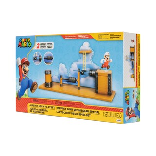 Foto 6 | Playset Super Mario Deluxe Bowser's Airship Con Fire Mario De 2,5 Pulgadas - Venta Internacional.
