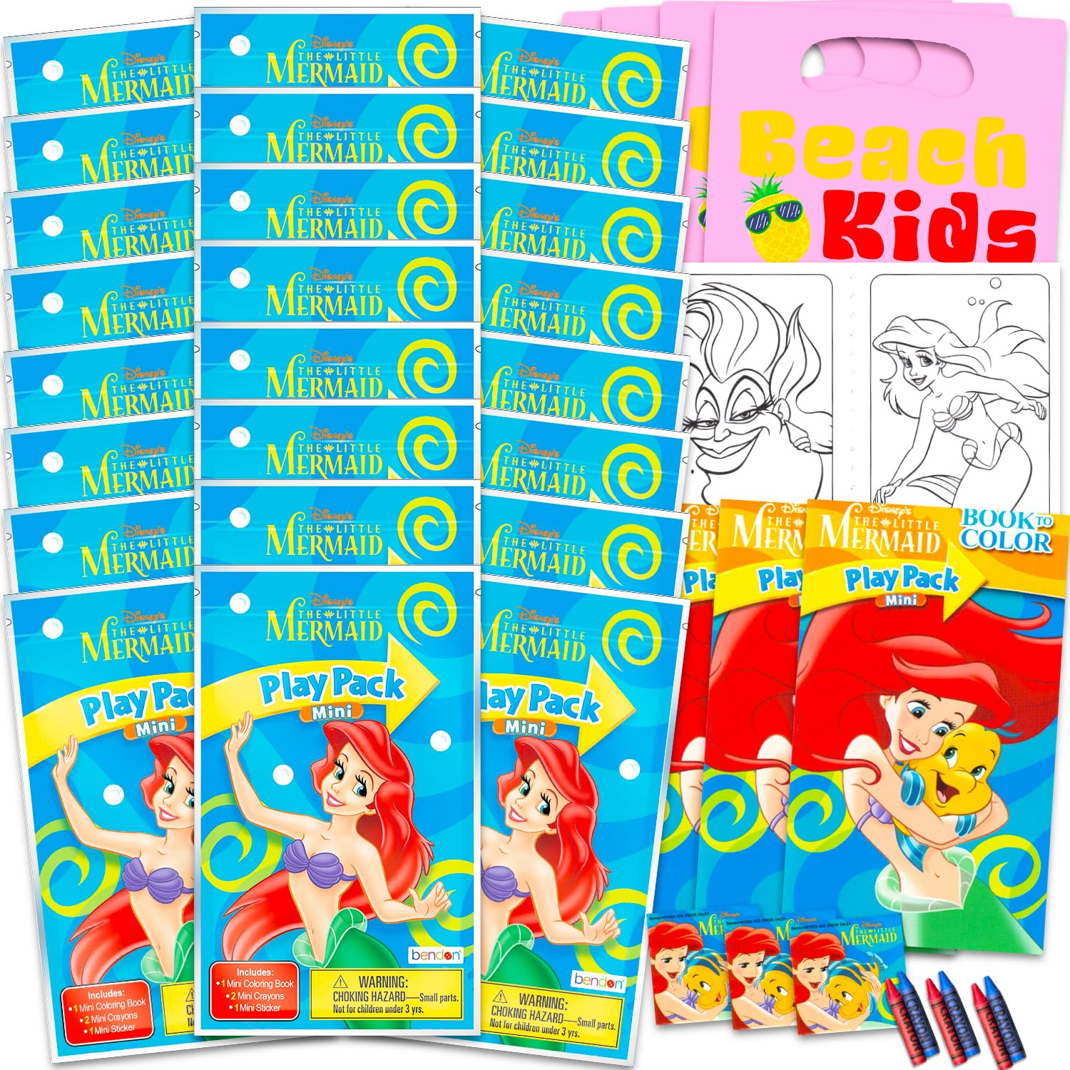 Foto 2 pulgar | Set de Obsequios para Fiestas Disney La Sirenita 24 Paquetes - Venta Internacional