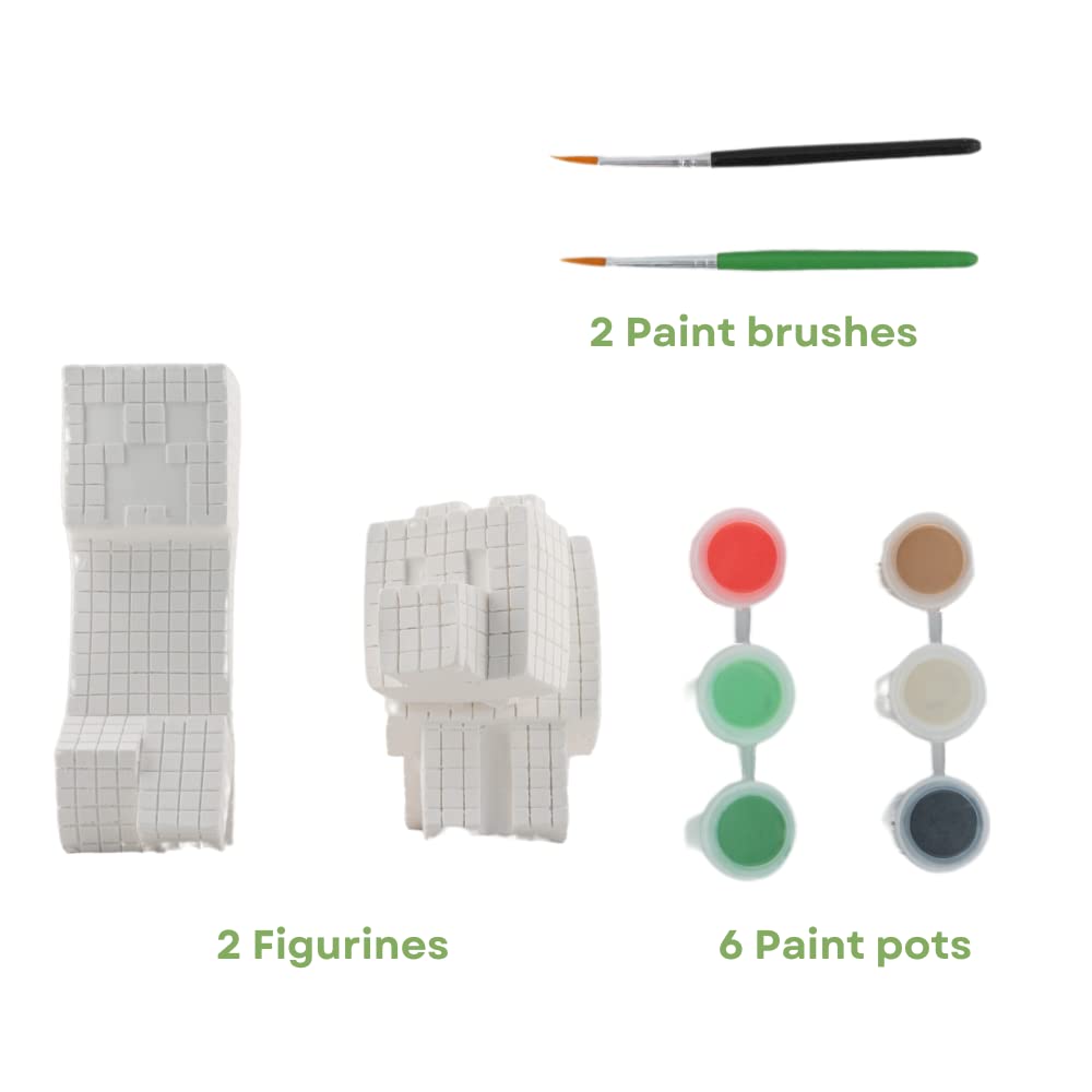 Foto 3 pulgar | Pinta Tus Propias Figuras Con Diseños Innovadores De Minecraft - Venta Internacional.