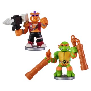 Foto 4 | Mini Battling Warriors Versus Pack Tmnt Michelangelo Contra Bebop - Venta Internacional.