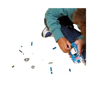 Foto 4 | Kit De Construcción Auto De Policía Juguete Belug De 5 Años, Azul