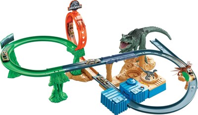Foto 1 | Set De Coches De Juguete Y Pista Hot Wheels Jurassic World Dominion - Venta Internacional.