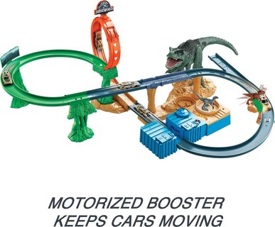 Foto 4 | Set De Coches De Juguete Y Pista Hot Wheels Jurassic World Dominion - Venta Internacional.
