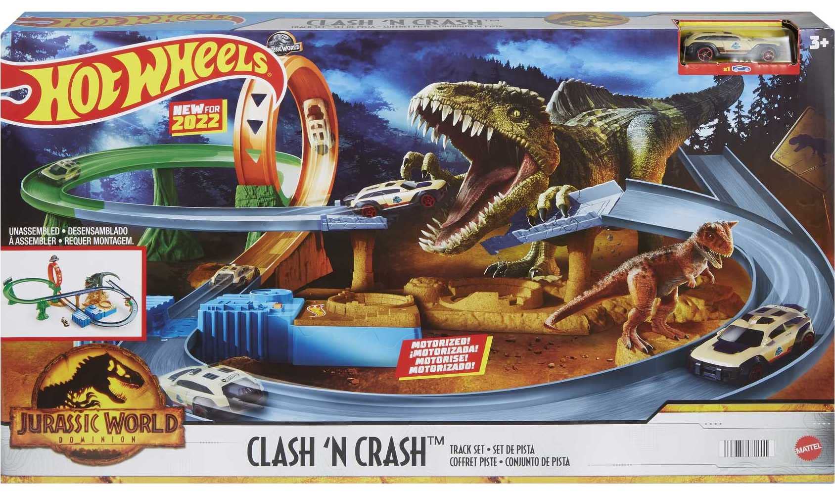 Foto 6 pulgar | Set De Coches De Juguete Y Pista Hot Wheels Jurassic World Dominion - Venta Internacional.