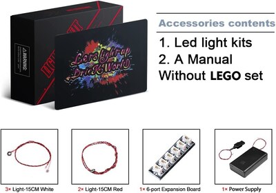 Foto 2 | Set De Iluminación Led Brickbling Para Lego Speed Champions Lamborghini Countach 76908 - Venta Internacional.