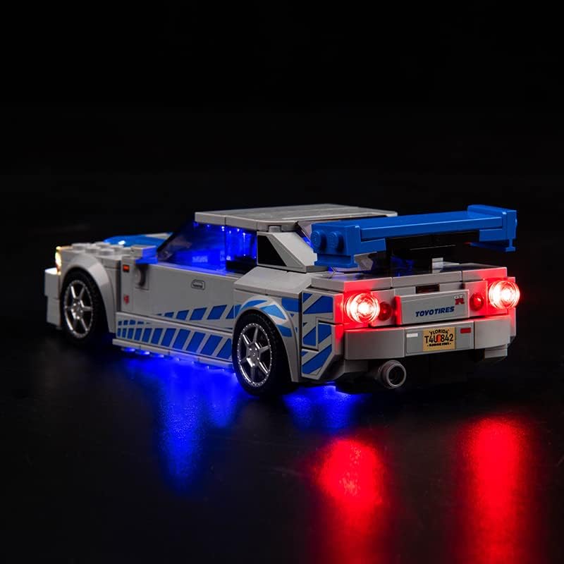 Foto 4 pulgar | Kit De Luces Led Brickbling Para Nissan Skyline Gt-r (r34) De Lego Speed Champions - Venta Internacional.