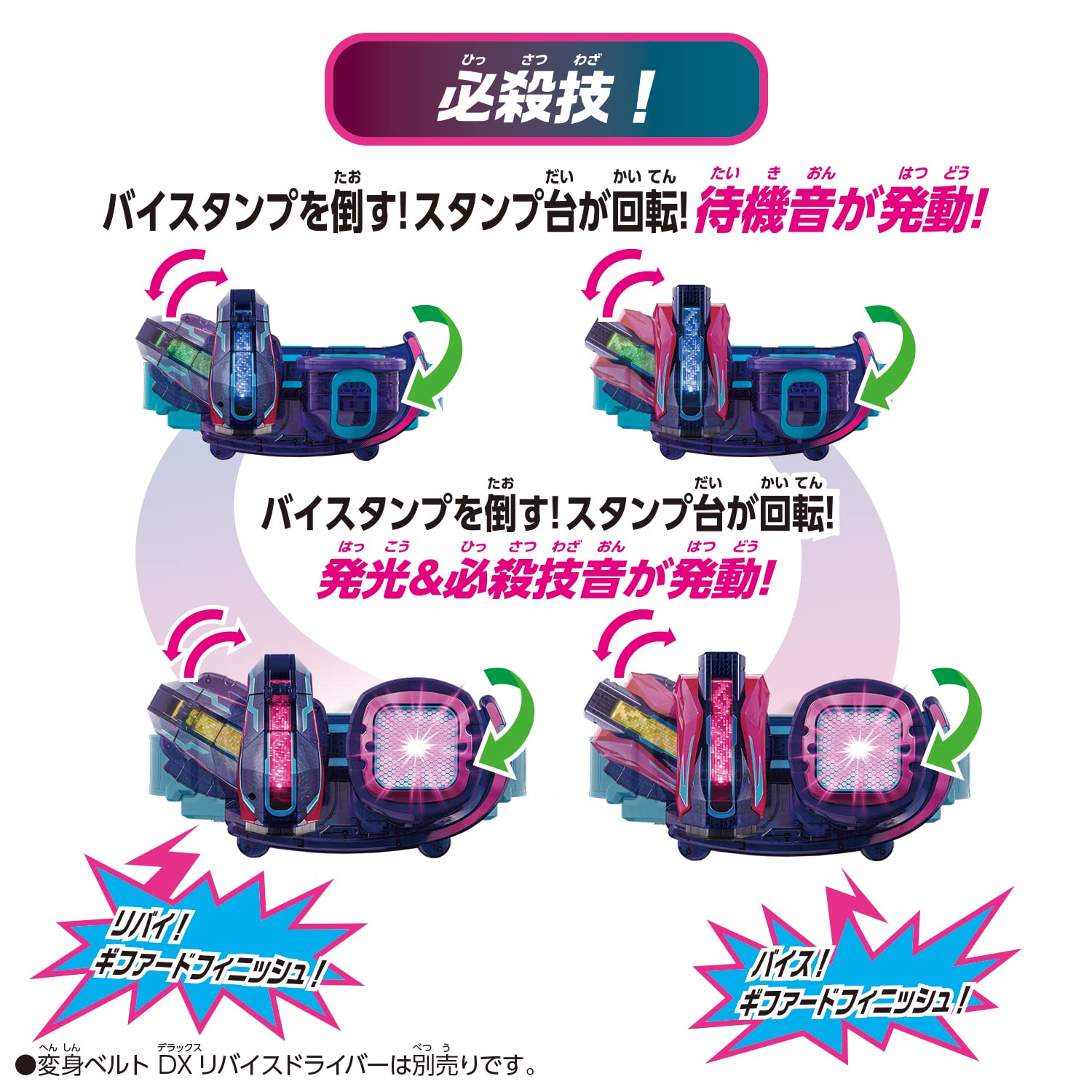 Foto 6 pulgar | Set De Sellos Bandai Kamen Rider Revice Dx Gifard Rex Vistamp - Venta Internacional.