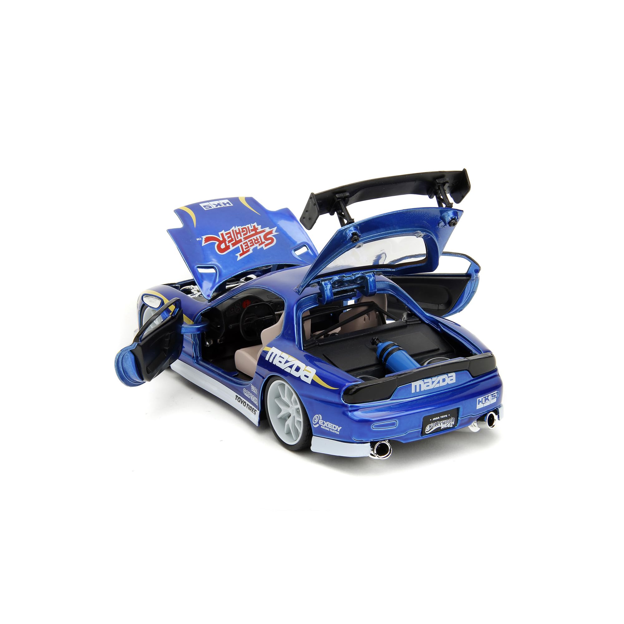 Foto 5 pulgar | Coche Fundido A Presión Jada Toys Street Fighter 1993 Mazda Rx7 1:24 - Venta Internacional.
