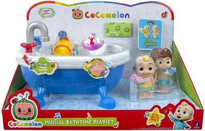 Foto 2 | Set De Juego Musical Cocomelon Para Bañarse Con 2 Figuras Que Cambian De Color - Venta Internacional.