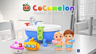 Foto 3 | Set De Juego Musical Cocomelon Para Bañarse Con 2 Figuras Que Cambian De Color - Venta Internacional.