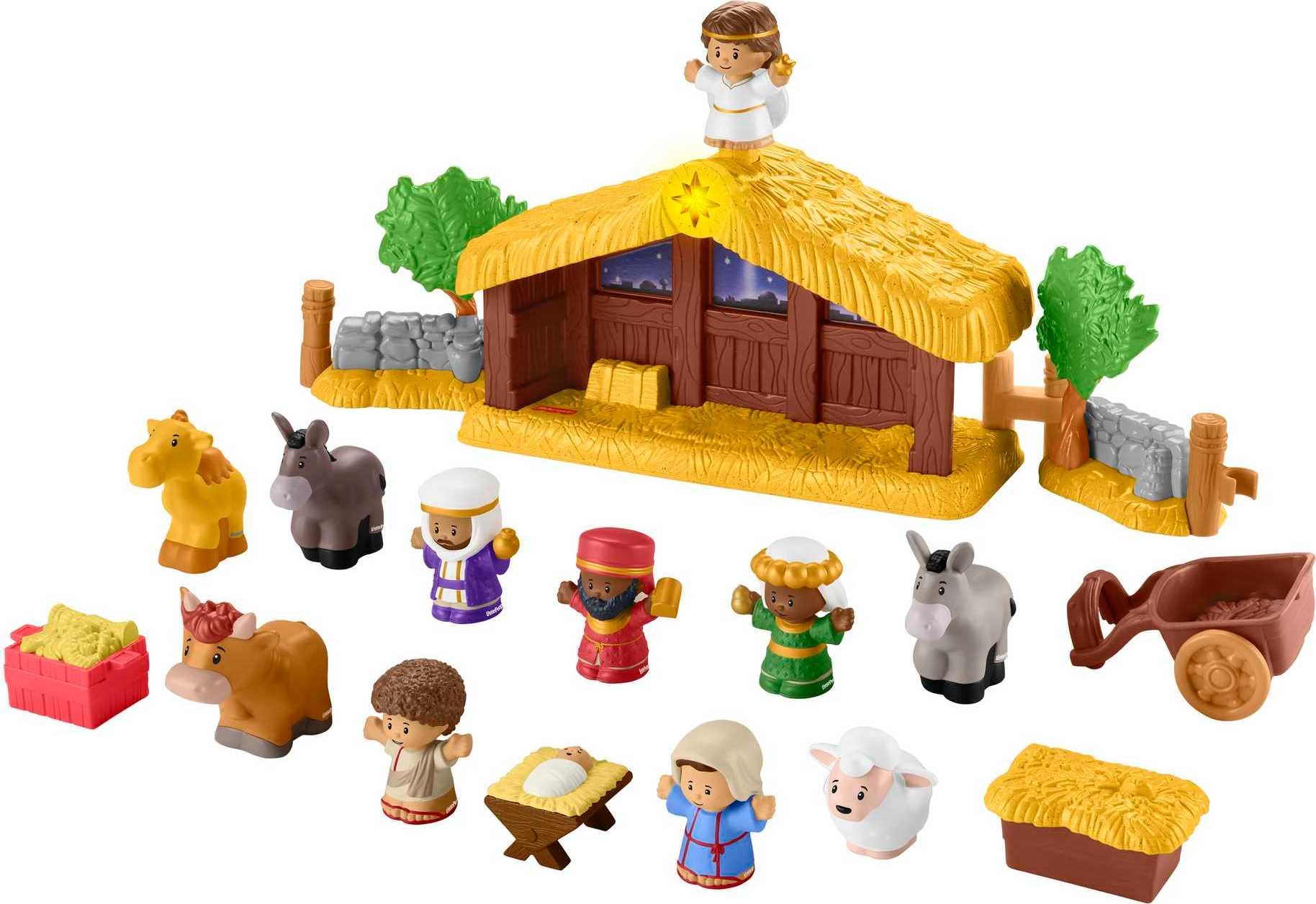 Foto 1 | Set De Belén Fisher-price Little People Con Música Y Luces - Venta Internacional.