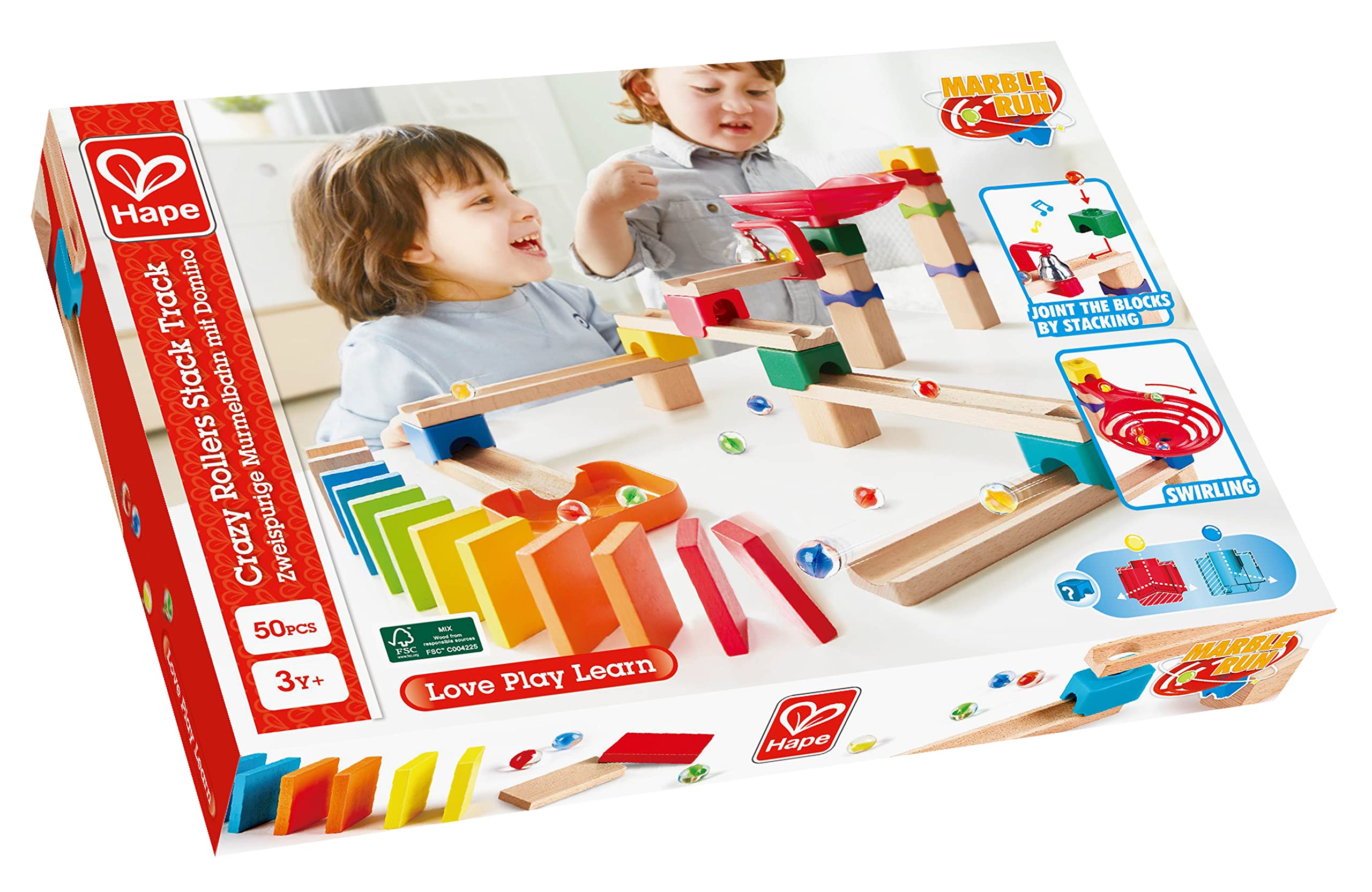 Foto 8 pulgar | Marble Track Hape Crazy Rollers Stack Track Track Track Para Niños Mayores De 3 Años - Venta Internacional.
