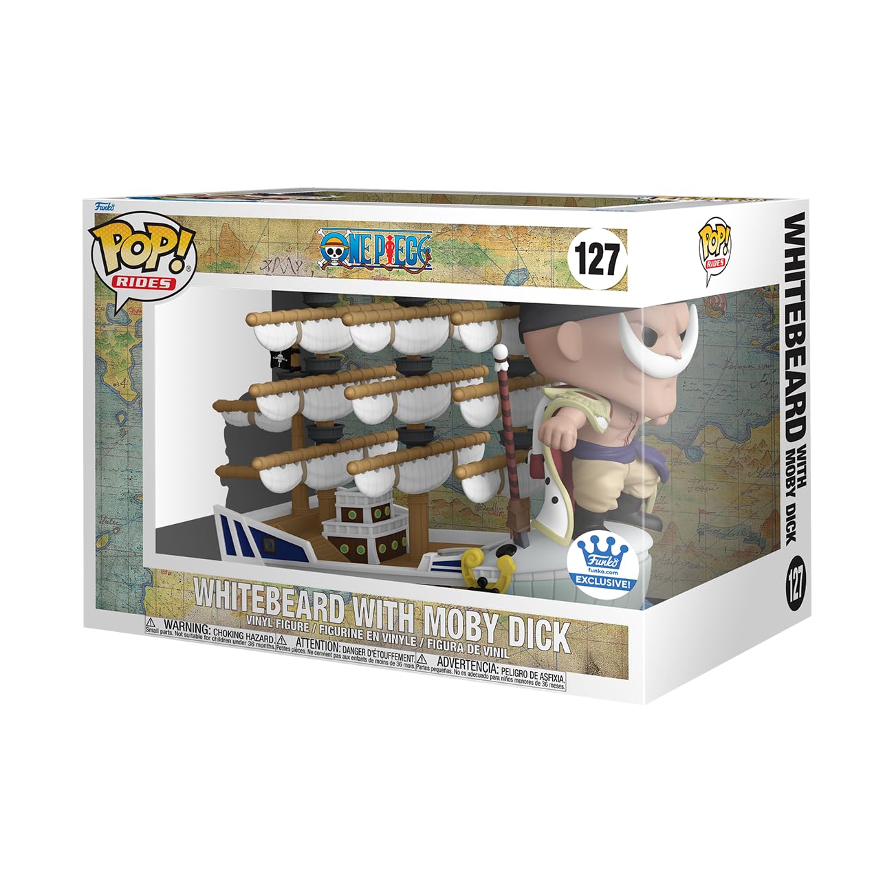 Foto 3 pulgar | ¡papá! Monta Funko One Piece Whitebeard Con Moby Dick - Venta Internacional.