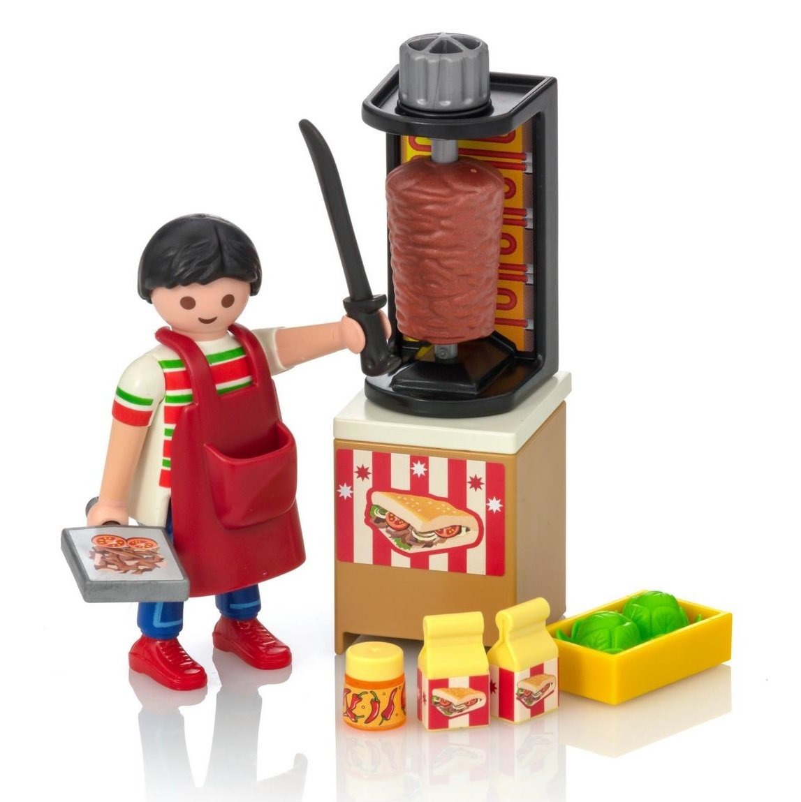 Foto 2 pulgar | Set De Construcción Playmobil Kebab Vendor Con Accesorios Desde Hace Más De 4 Años - Venta Internacional.