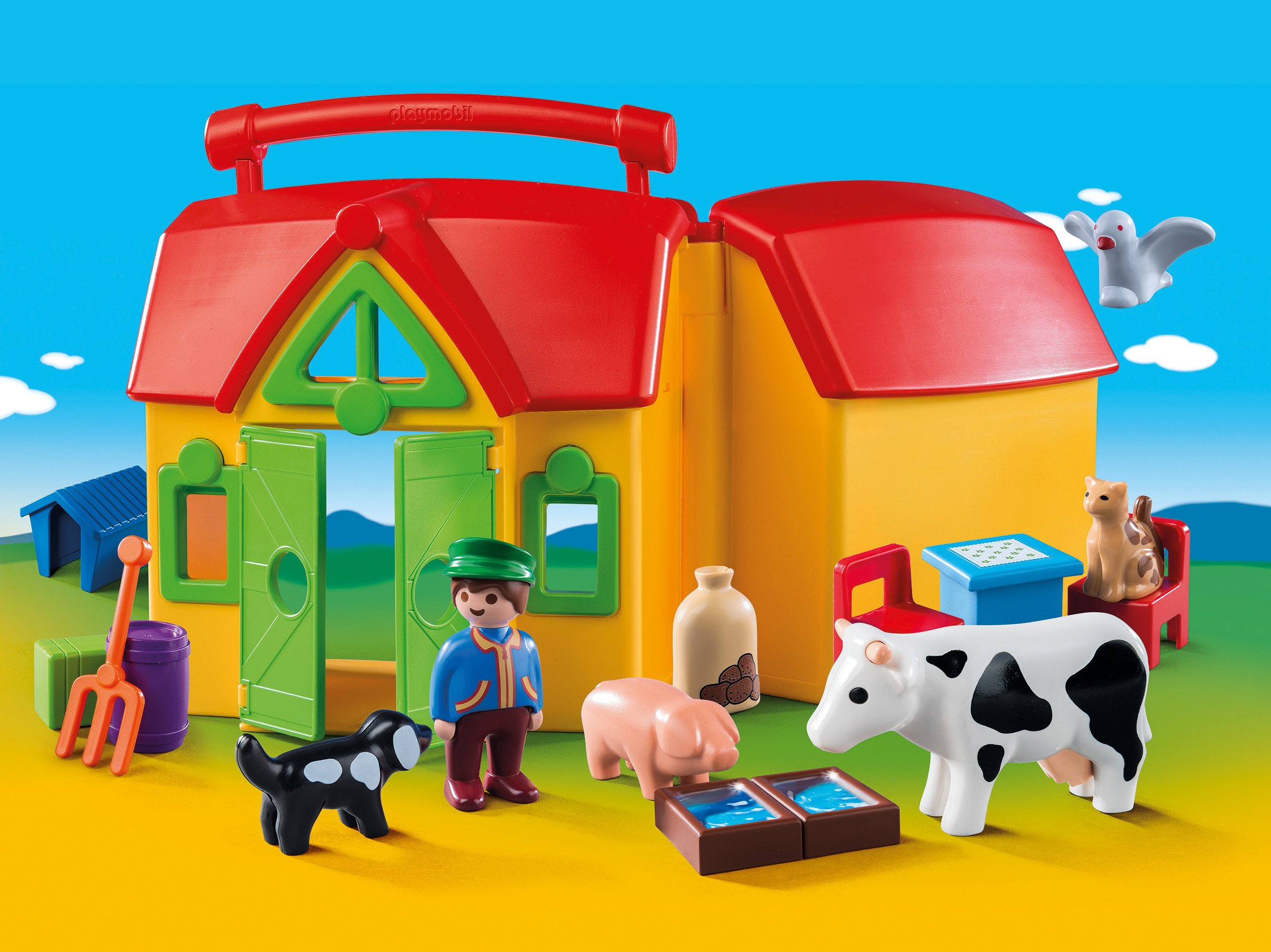 Foto 3 pulgar | Toy Playmobil My Take Along Farm Para Niños Pequeños - Venta Internacional.