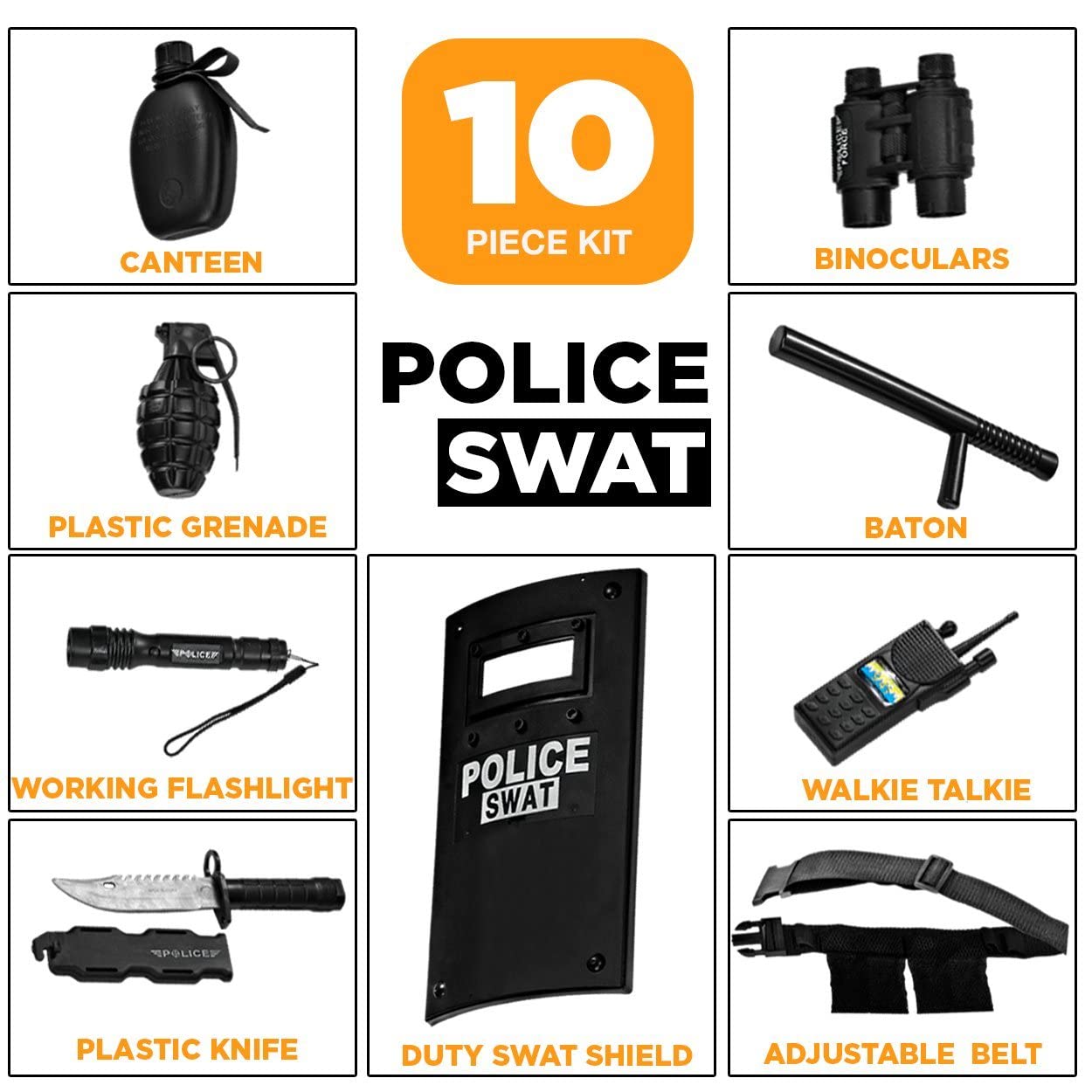 Foto 3 | Set De Juego De Rol Para Oficiales De Policía Dress Up America Para Niños - Venta Internacional.