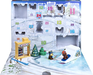 Foto 2 | Calendario De Adviento Paw Patrol Holiday Con 24 Juguetes Para Niños A Partir De 3 Años - Venta Internacional.