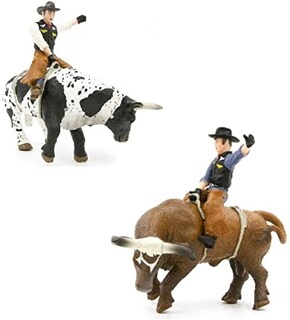 Foto 1 | Toy Little Buster Toys Bucking Bull And Rider, Paquete De 2 - Venta Internacional.