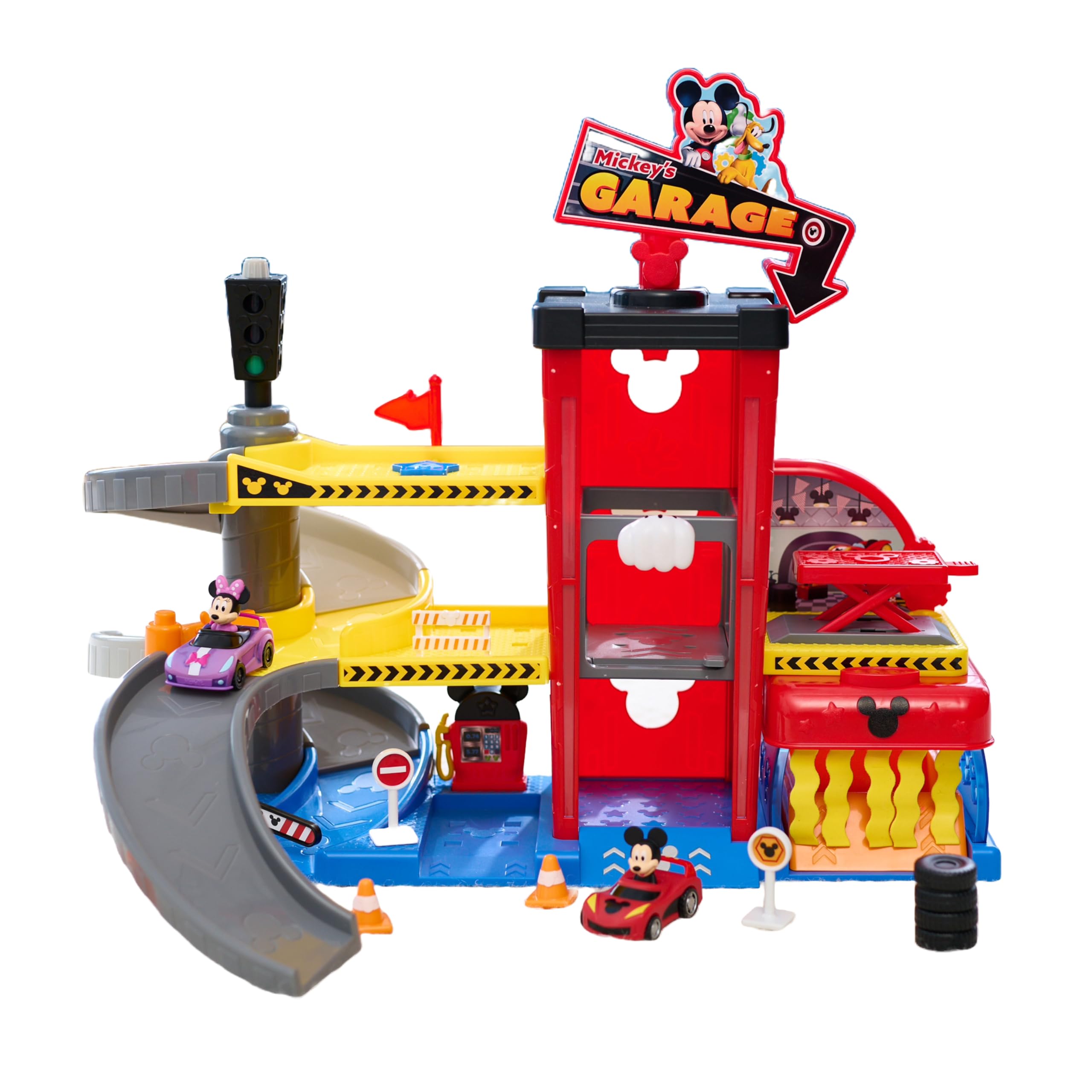 Foto 1 | Garage Just Play Mickey Mouse Con 2 Vehículos Y Más De 18 M - Venta Internacional.