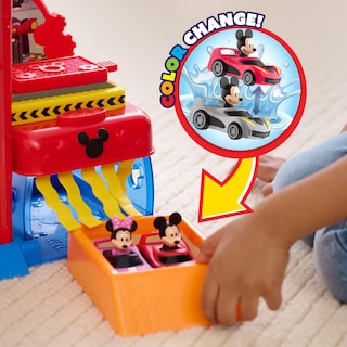 Foto 5 | Garage Just Play Mickey Mouse Con 2 Vehículos Y Más De 18 M - Venta Internacional.