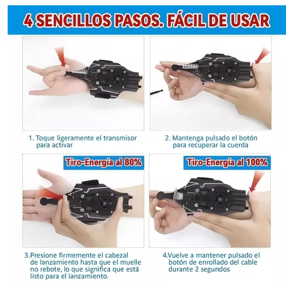 Foto 5 pulgar | Lanza Telarañas Spiderman-juego De Rol Infantil Para Niños Q
