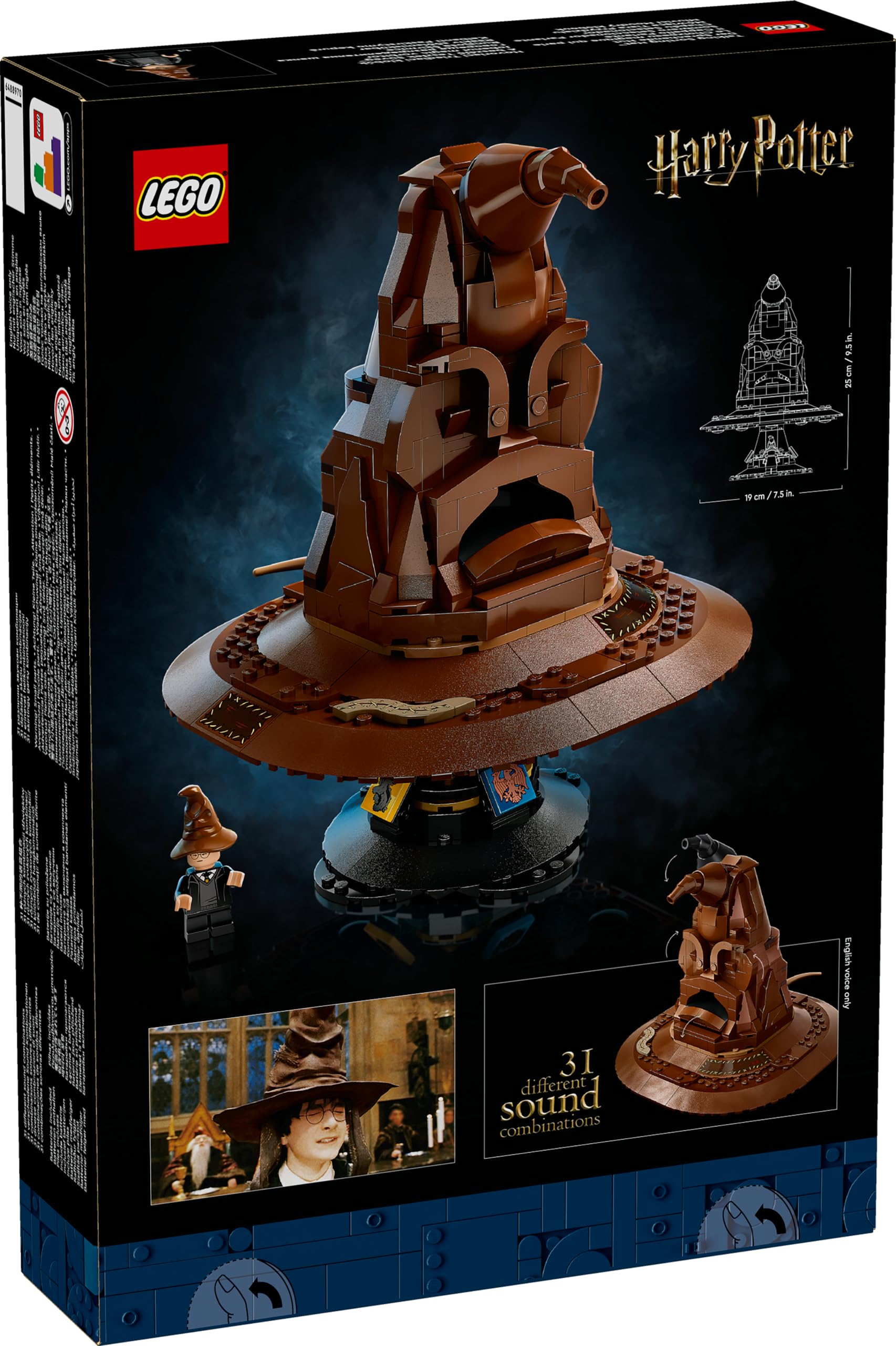 Foto 6 pulgar | Set De Construcción Lego Harry Potter The Talking Magic Sorting Hat - Venta Internacional.