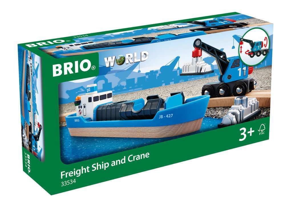 Foto 1 | Accesorio De Juguete Para Trenes Brio World 33534, Portacontenedores Y Grúa - Venta Internacional.