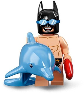 Foto 1 | Traje De Baño Lego Batman Movie Series 2 En Miniatura Batman Con Delfín - Venta Internacional.