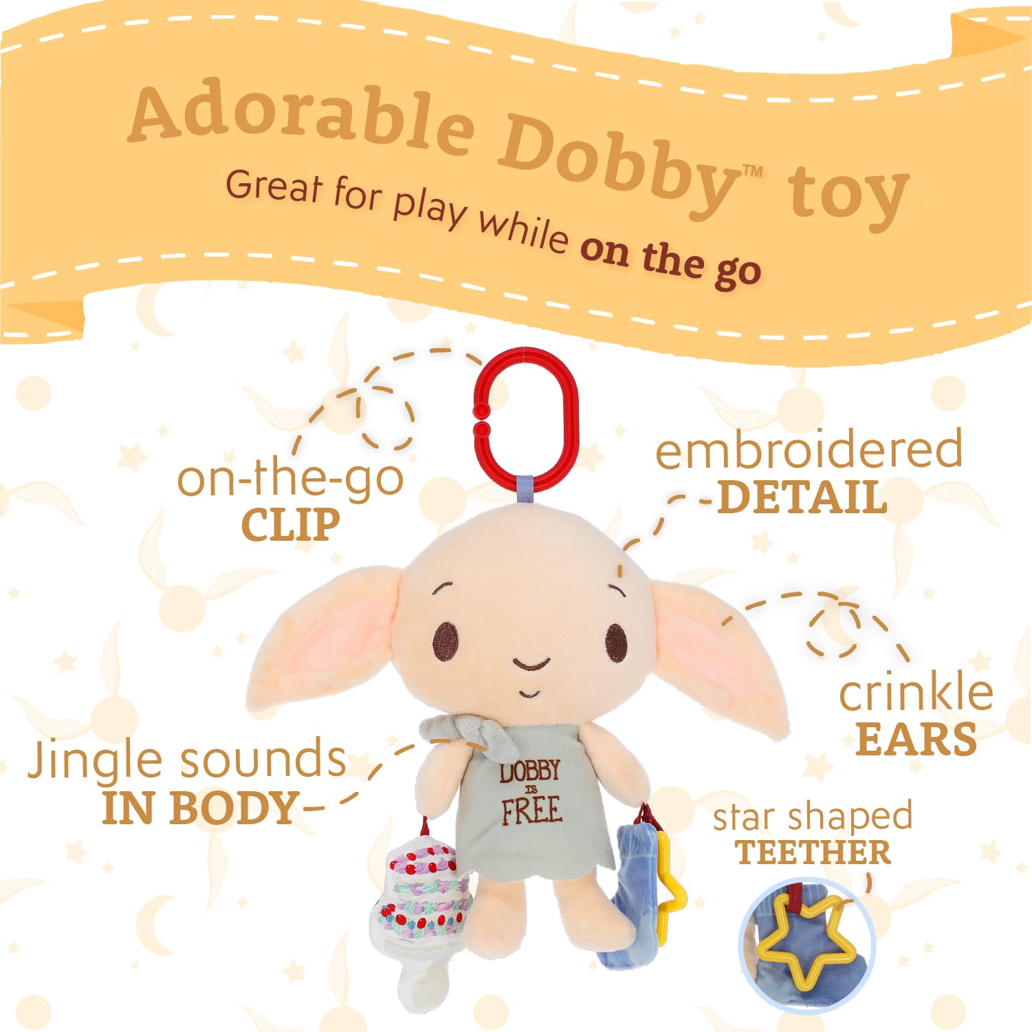 Foto 3 | Juguete De Actividad Kids Preferred Harry Potter Dobby Para Bebés - Venta Internacional.