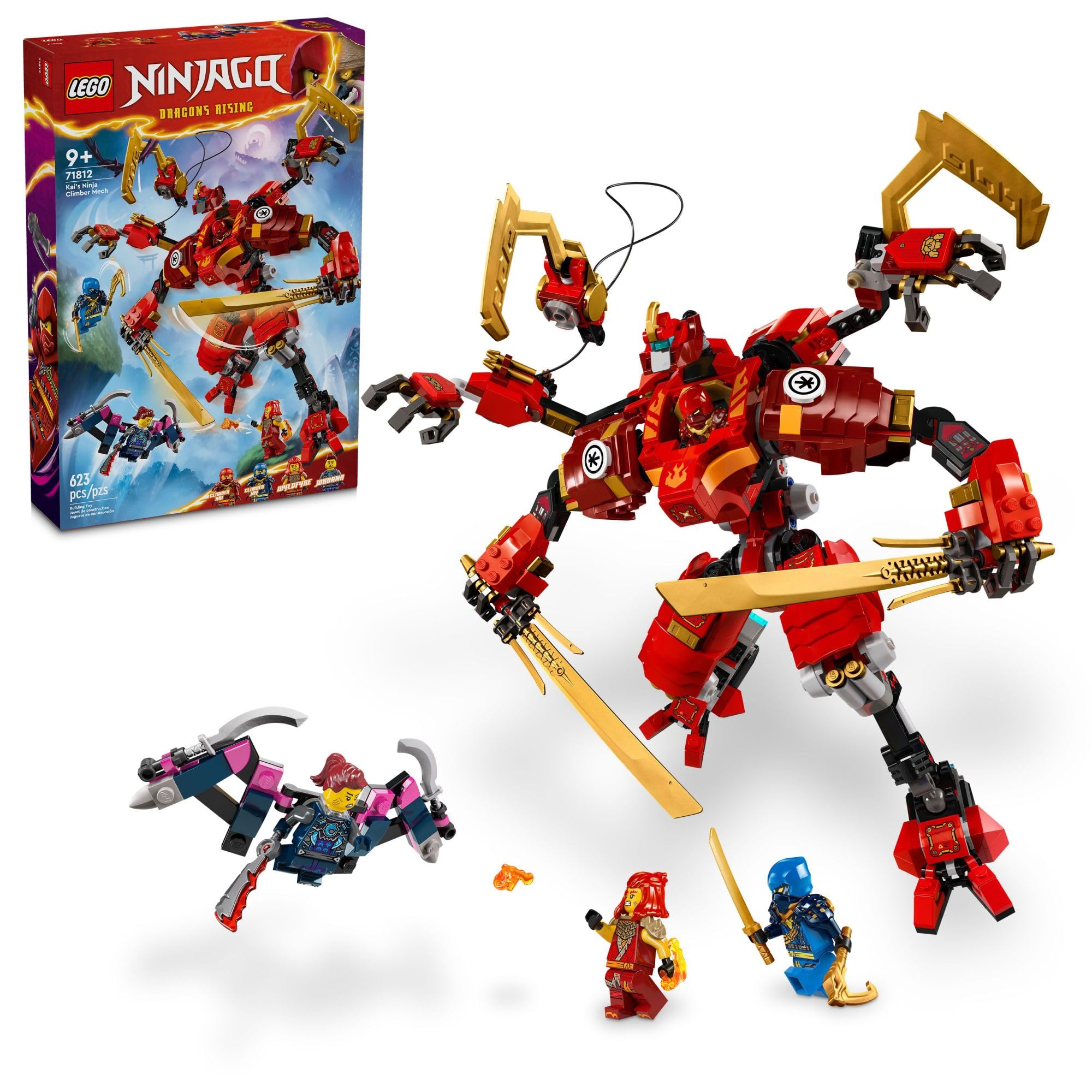 Foto 2 pulgar | Juguete Lego Ninjago Kai's Ninja Climber Mech 71812 Con 4 Figuras - Venta Internacional.