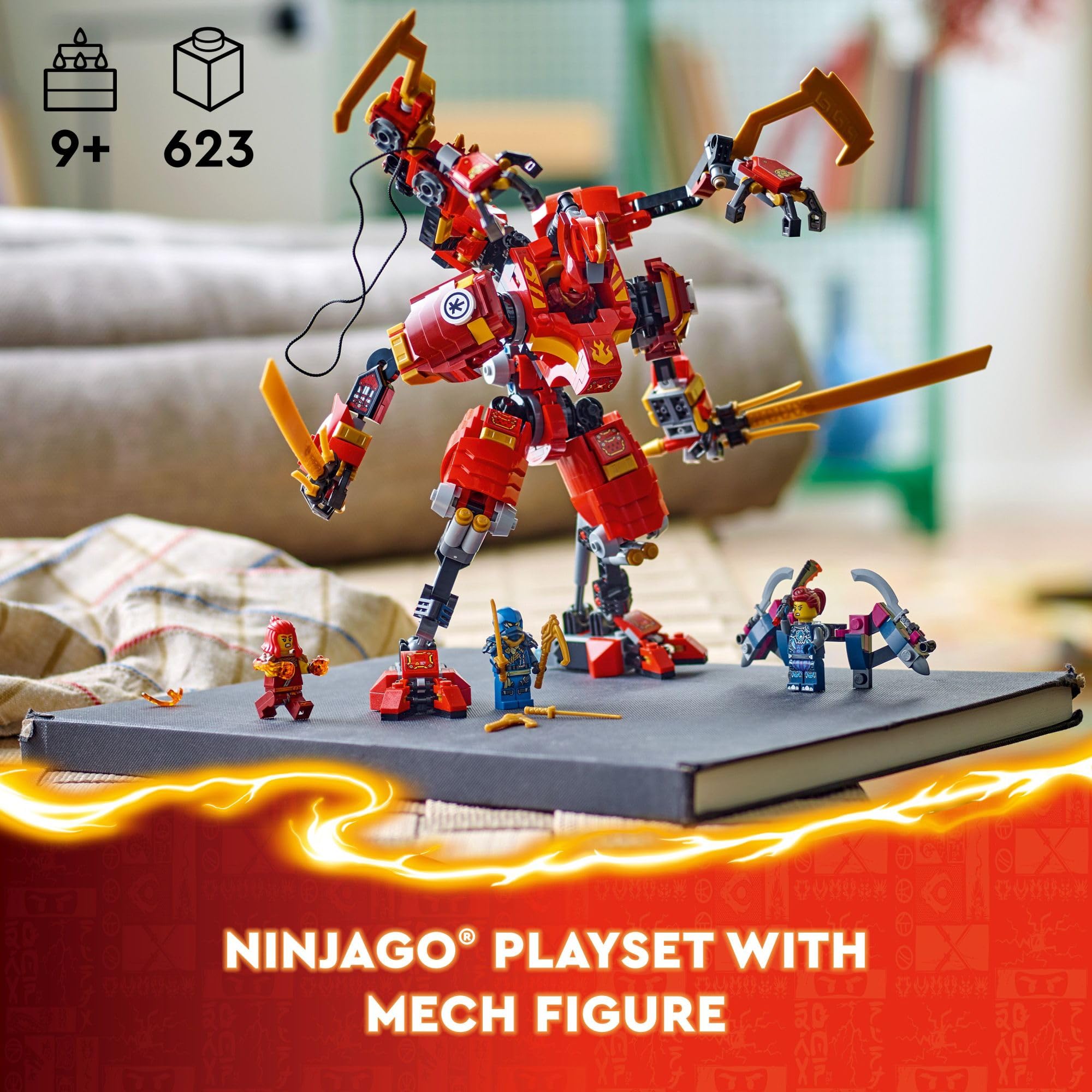 Foto 3 pulgar | Juguete Lego Ninjago Kai's Ninja Climber Mech 71812 Con 4 Figuras - Venta Internacional.