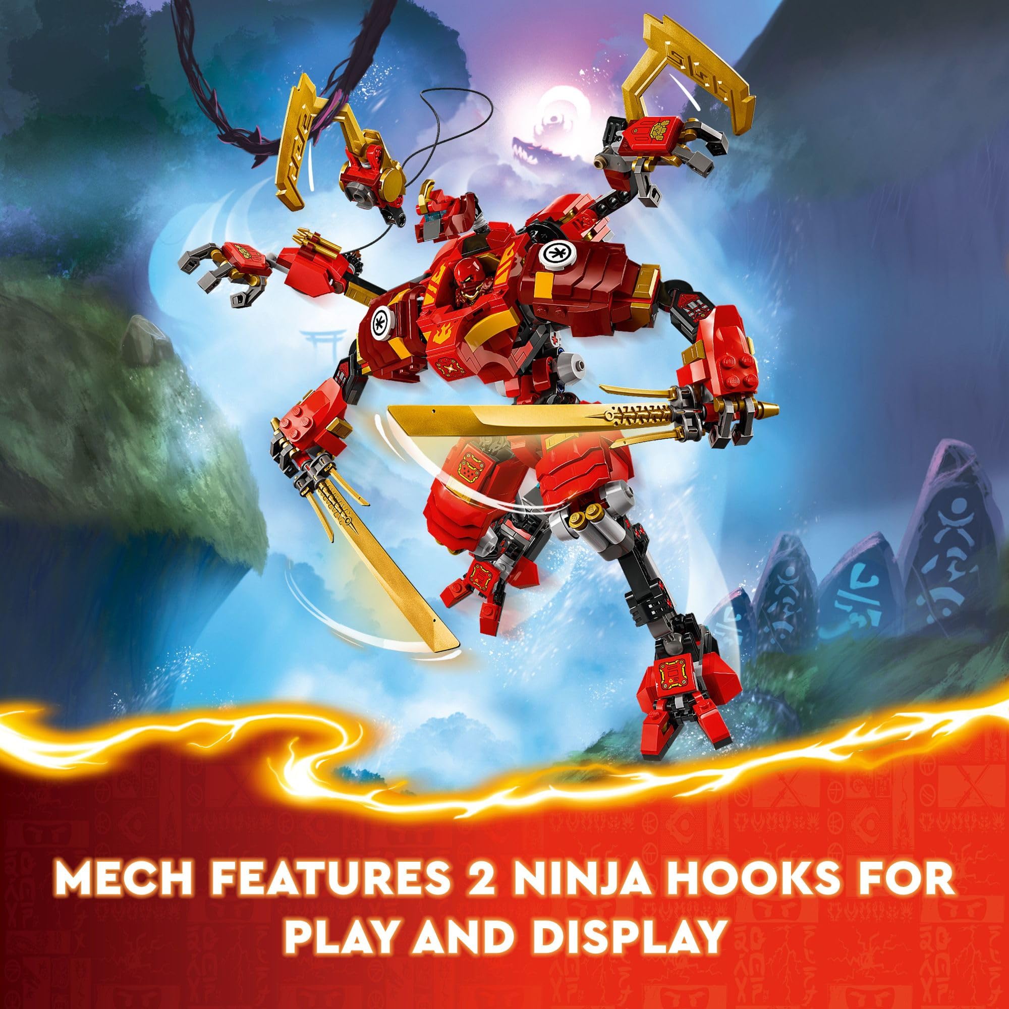 Foto 3 | Juguete Lego Ninjago Kai's Ninja Climber Mech 71812 Con 4 Figuras - Venta Internacional.