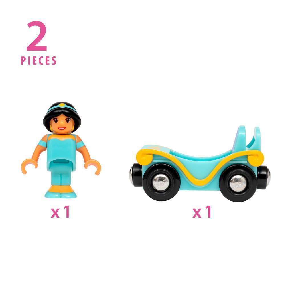Foto 5 pulgar | Toy Train Brio Disney Princess Jasmine & Wagon Para Niños A Partir De 3 Años - Venta Internacional.