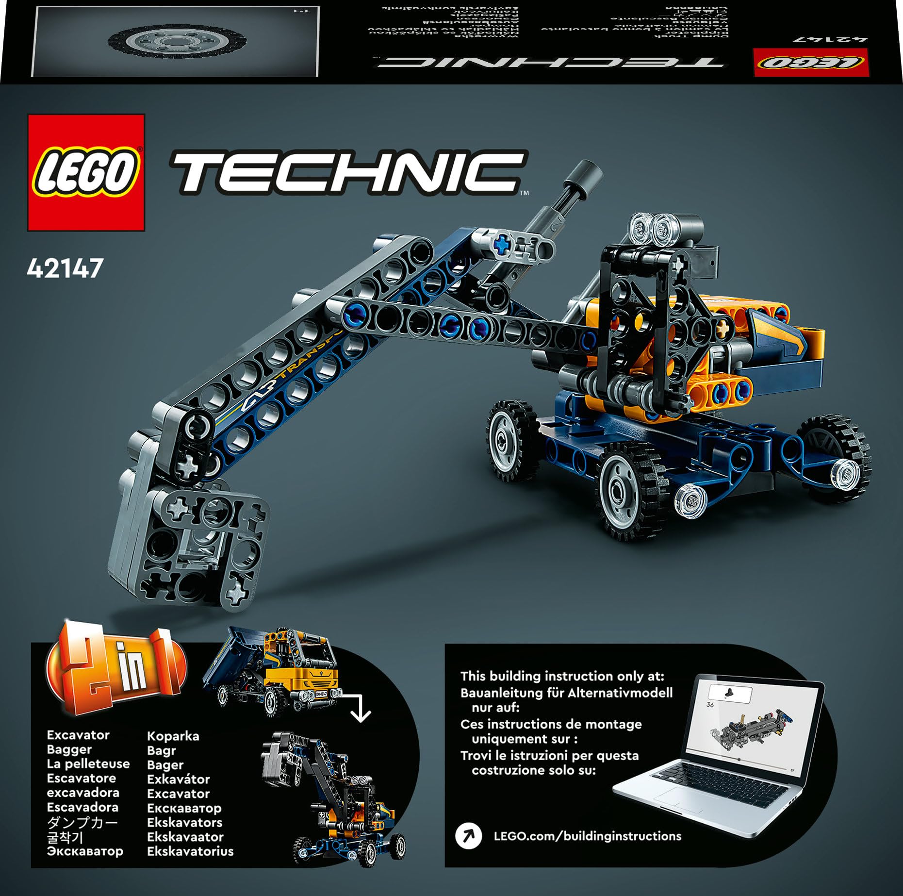 Foto 6 pulgar | Volquete Lego Technic 42147 De Toy Blocks Para Vehículos De Más De 7 Años - Venta Internacional.