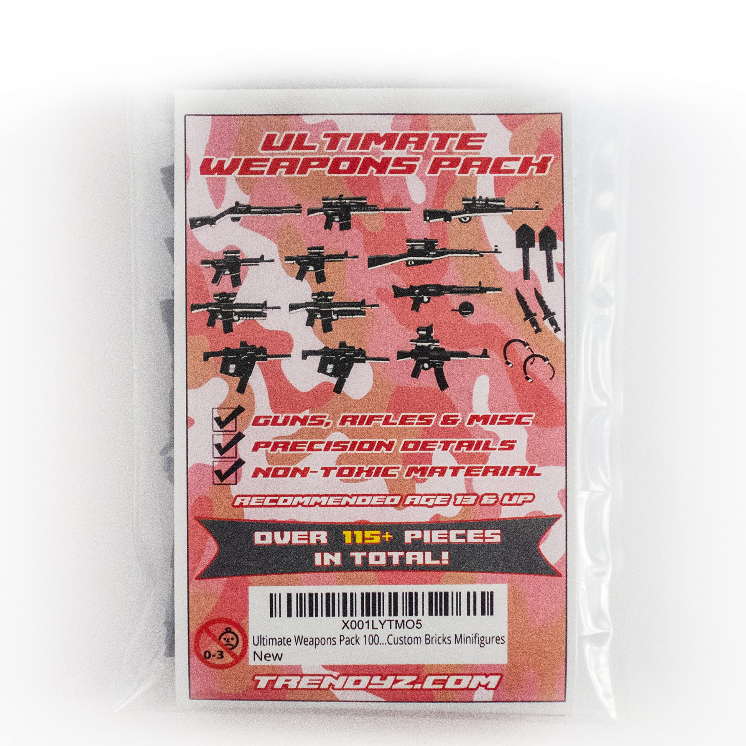 Foto 2 pulgar | Weapons Pack Ultimate, Más De 115 Armas Y Accesorios, Ladrillos De Juguete - Venta Internacional.
