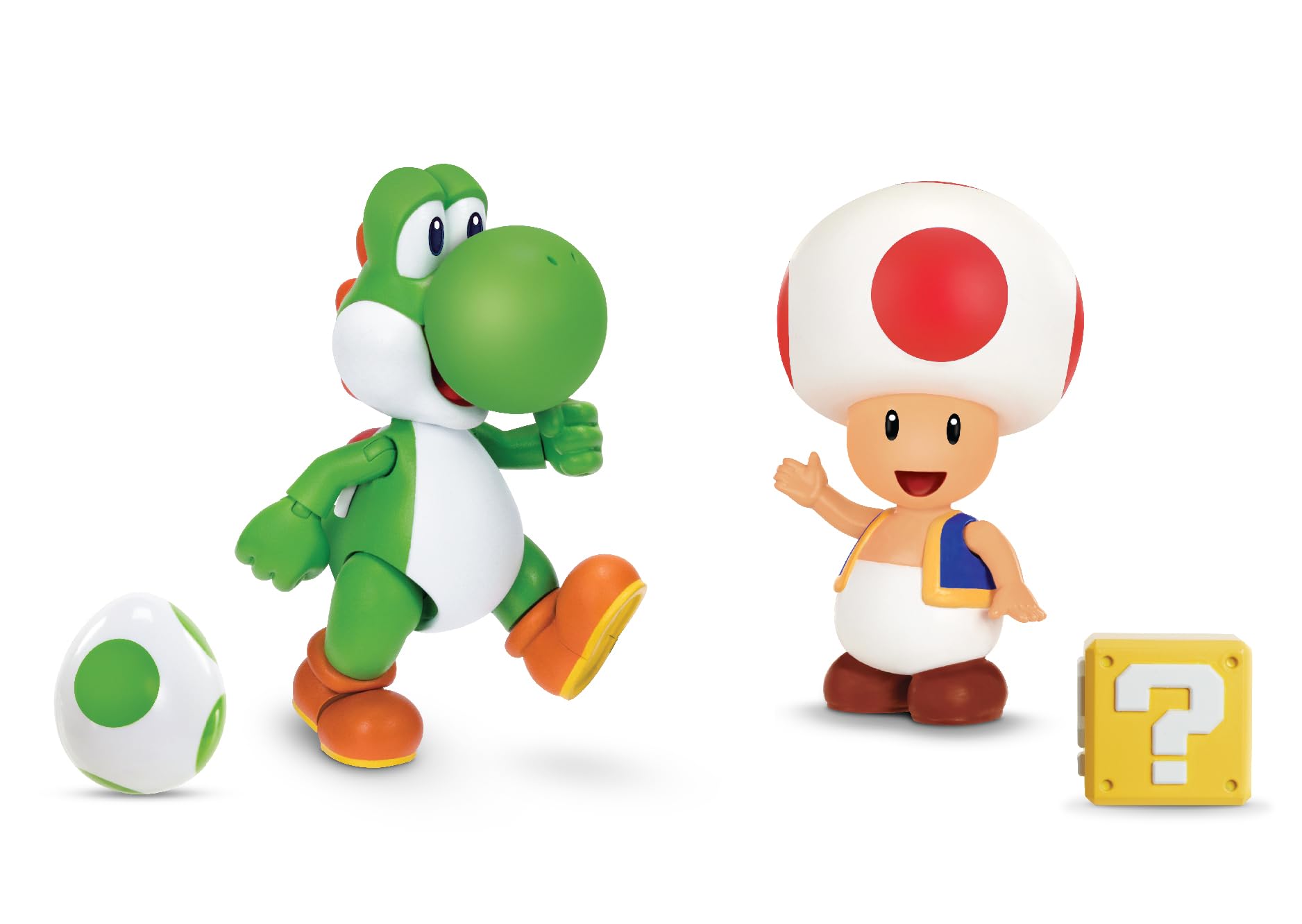 Foto 1 | Figura De Acción Super Mario Nintendo 10 Cm Yoshi & Toad, Paquete De 2 - Venta Internacional.