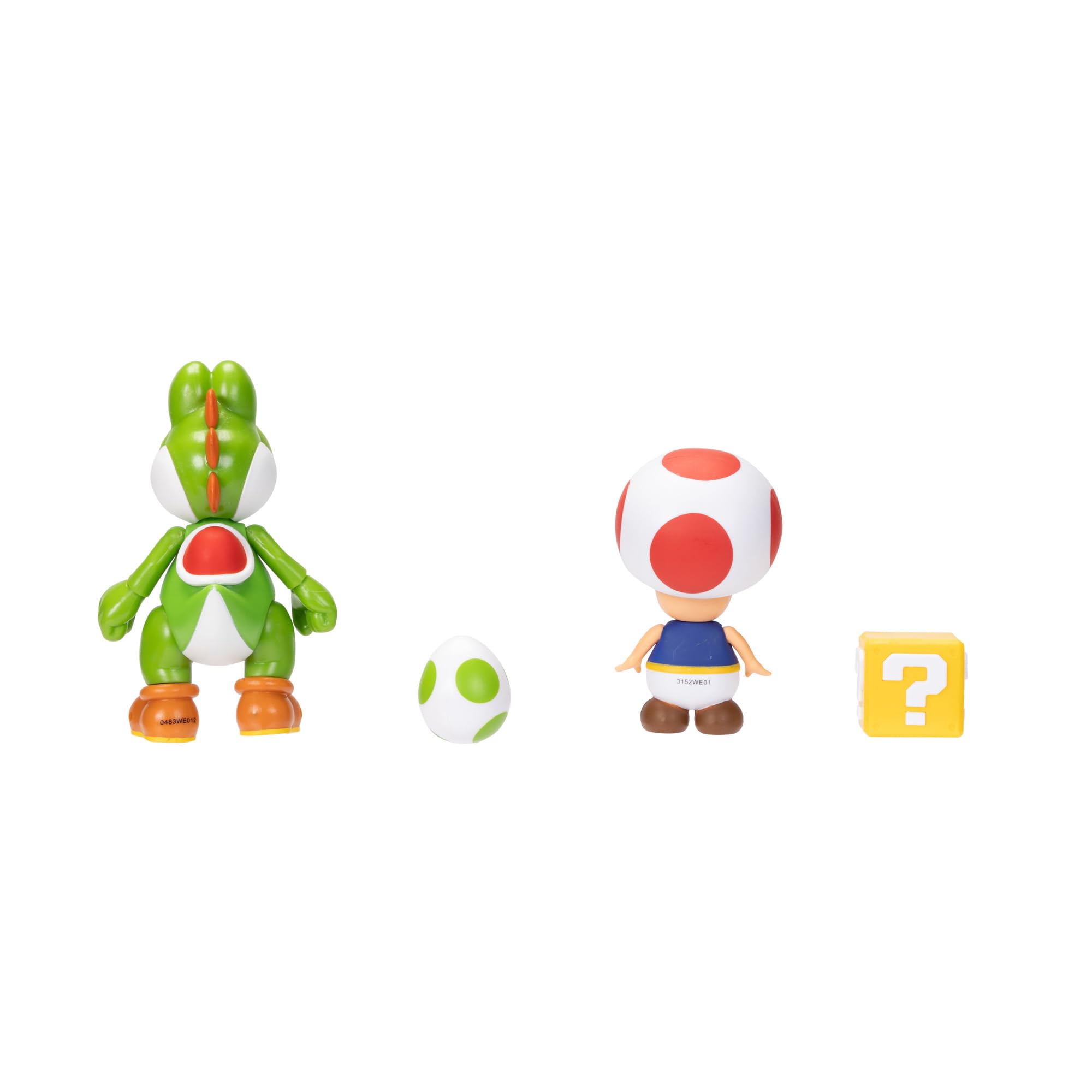 Foto 5 | Figura De Acción Super Mario Nintendo 10 Cm Yoshi & Toad, Paquete De 2 - Venta Internacional.