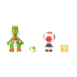 Foto 5 | Figura De Acción Super Mario Nintendo 10 Cm Yoshi & Toad, Paquete De 2 - Venta Internacional.