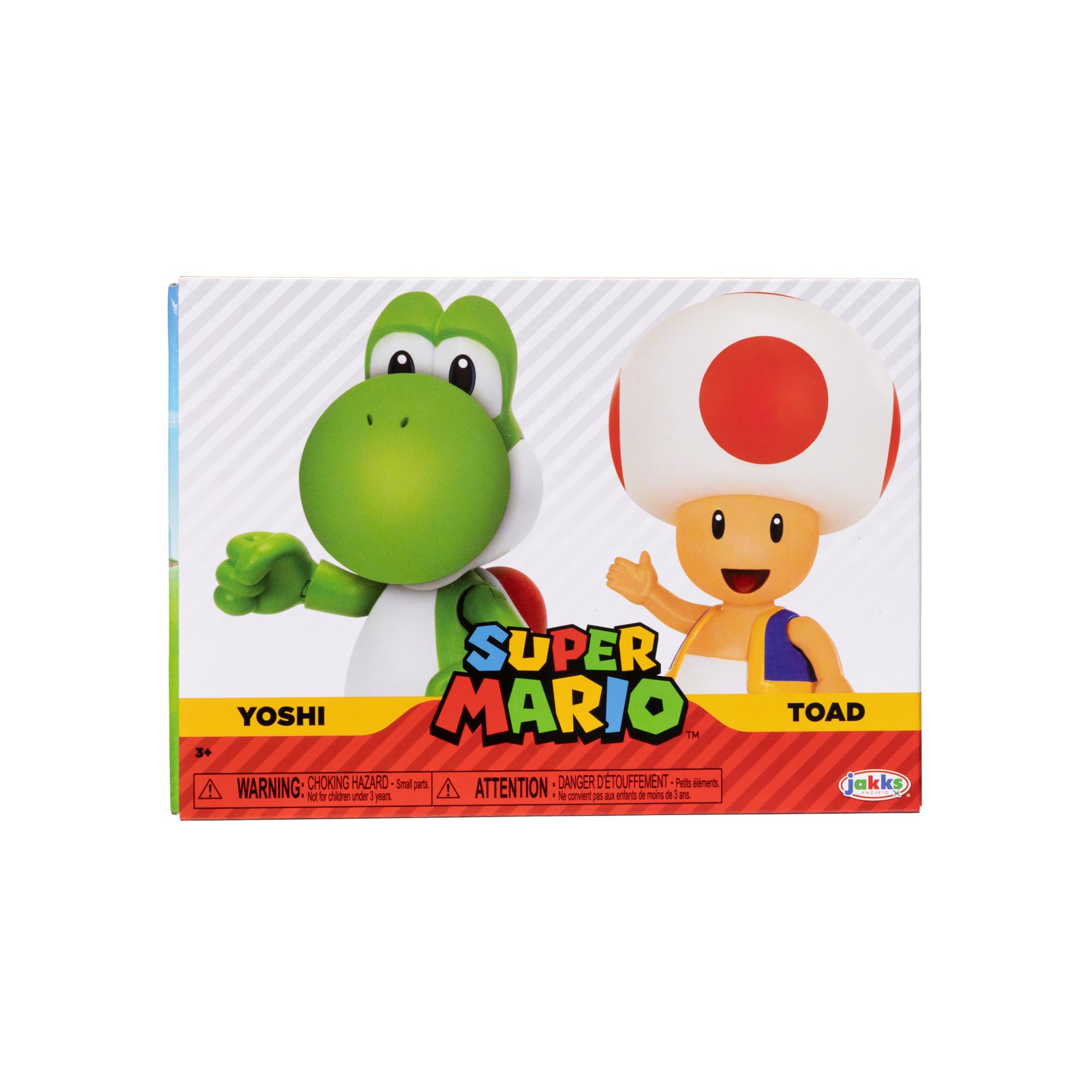 Foto 6 | Figura De Acción Super Mario Nintendo 10 Cm Yoshi & Toad, Paquete De 2 - Venta Internacional.