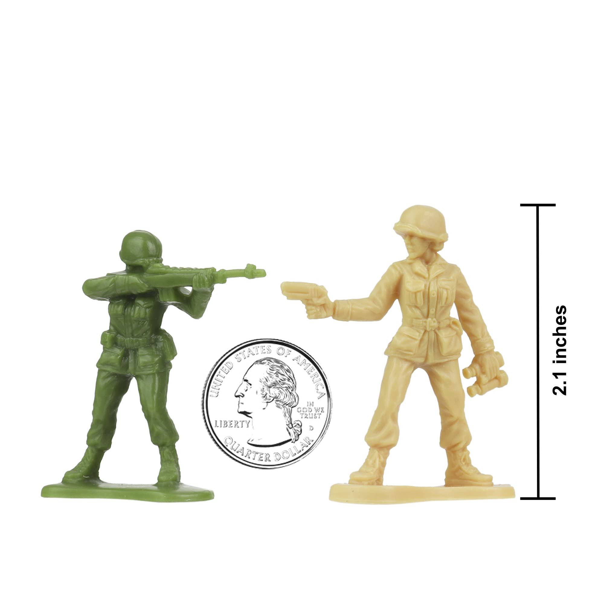 Foto 7 | Figuras de Ejército BMC Toyscon 100 Piezas - Venta Internacional
