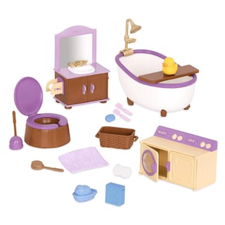 Foto 1 | Juego De Baño Y Lavandería Li'l Woodzeez De Toy Furniture Para Más De 3 Años - Venta Internacional.