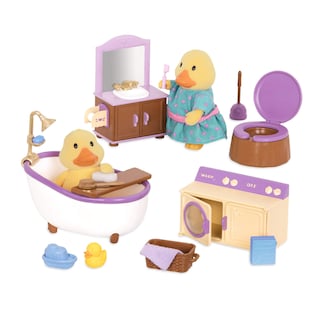 Foto 2 | Juego De Baño Y Lavandería Li'l Woodzeez De Toy Furniture Para Más De 3 Años - Venta Internacional.