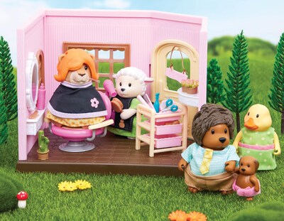 Foto 3 | Set De Peluqueria De Juguete Li'l Woodzeez Con Figuras De Animales Para Más De 3 Años - Venta Internacional.