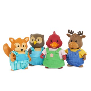 Foto 2 | Juego Toy Li'l Woodzeez Friendz Club Forest Con 4 Figuras De Muñecas - Venta Internacional.